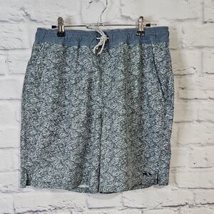 Fish Hippie Blue Patterned Men's Volley Short